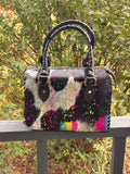 Rainbow splatter medium 11” speedy bag