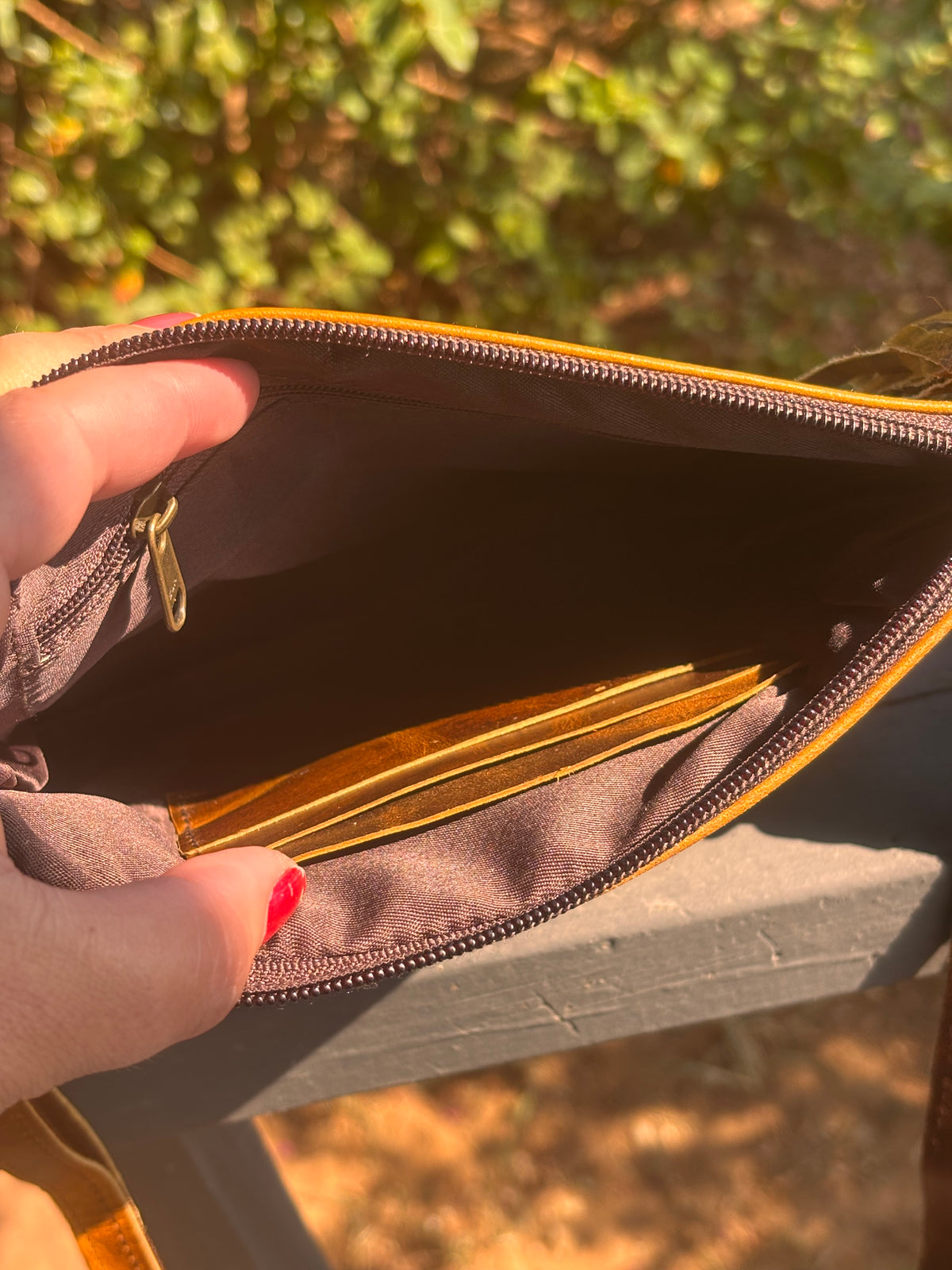 Small Acid Stain wristlet/crossbody