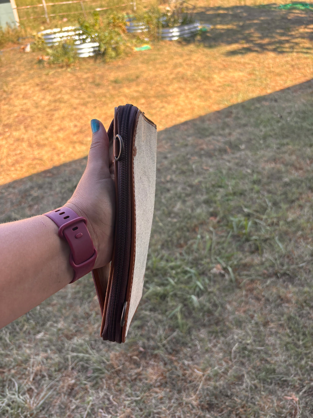 Leather clutch wallet