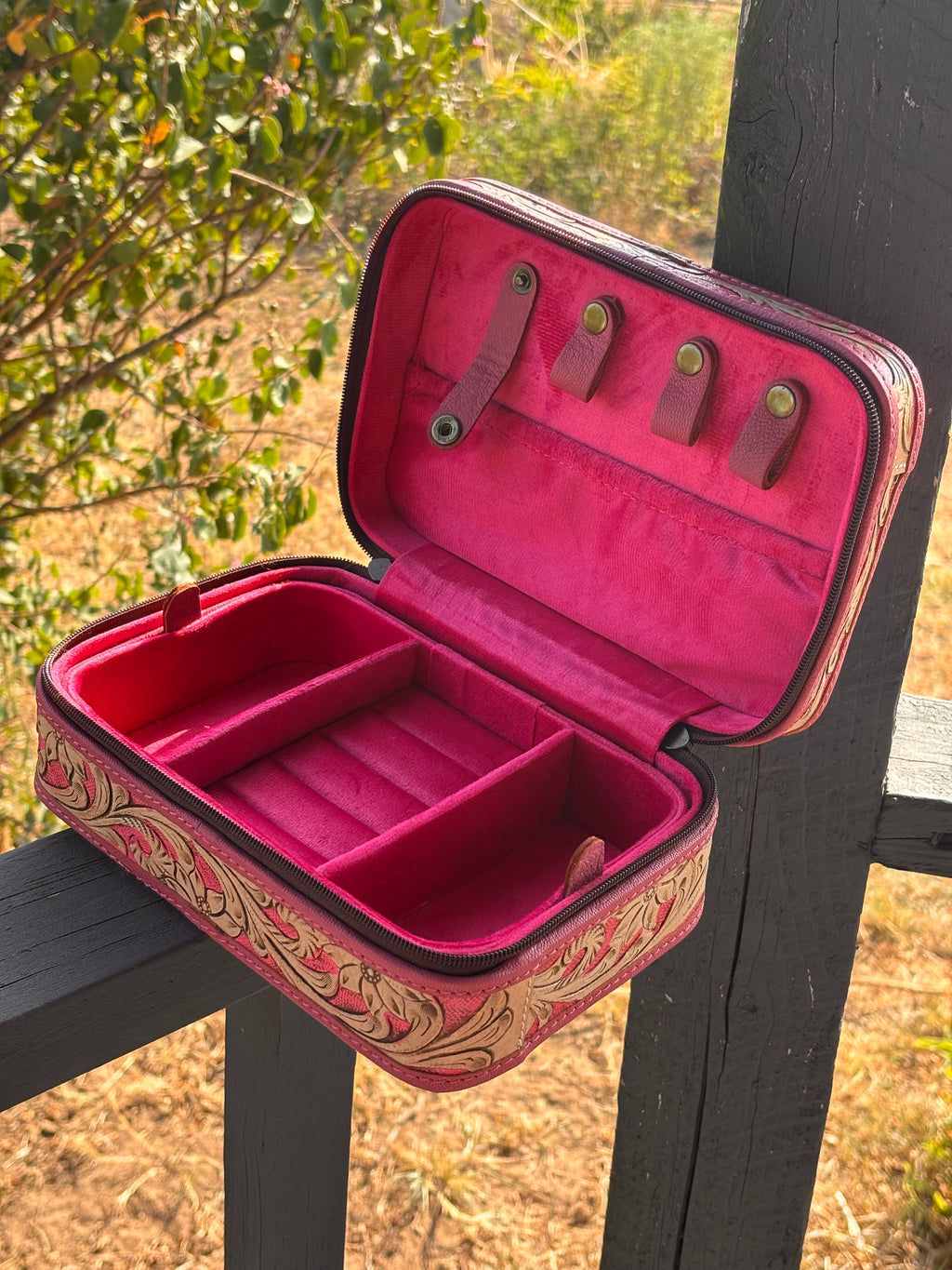 Tooled jewelry box
