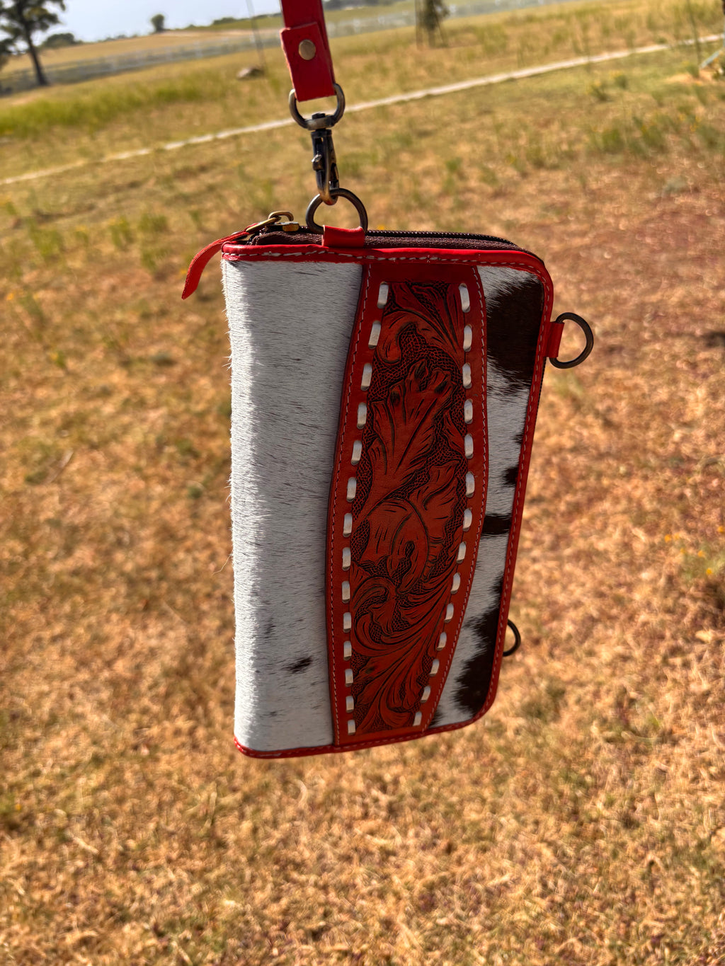 Leather clutch wallet