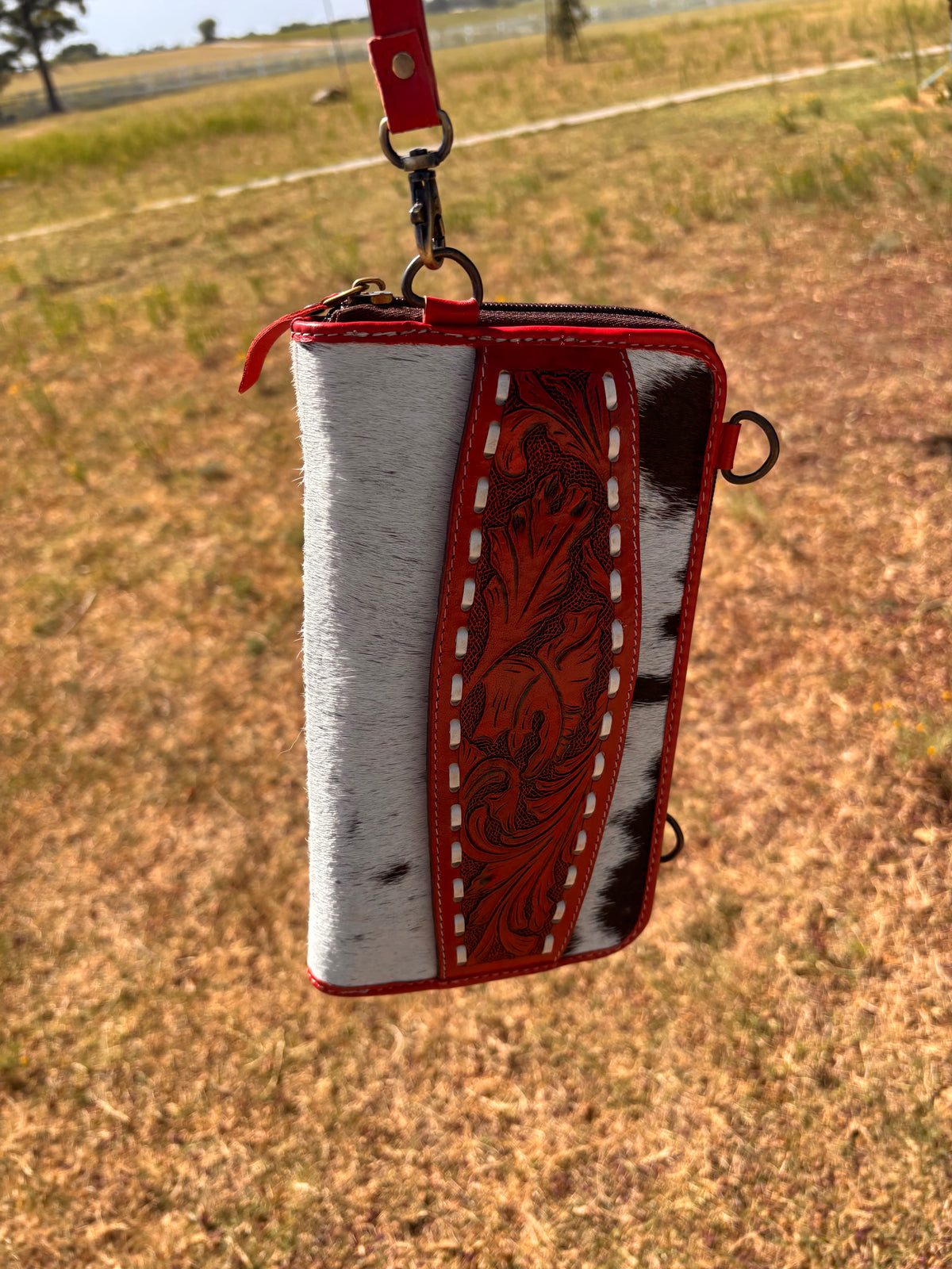 Leather clutch wallet