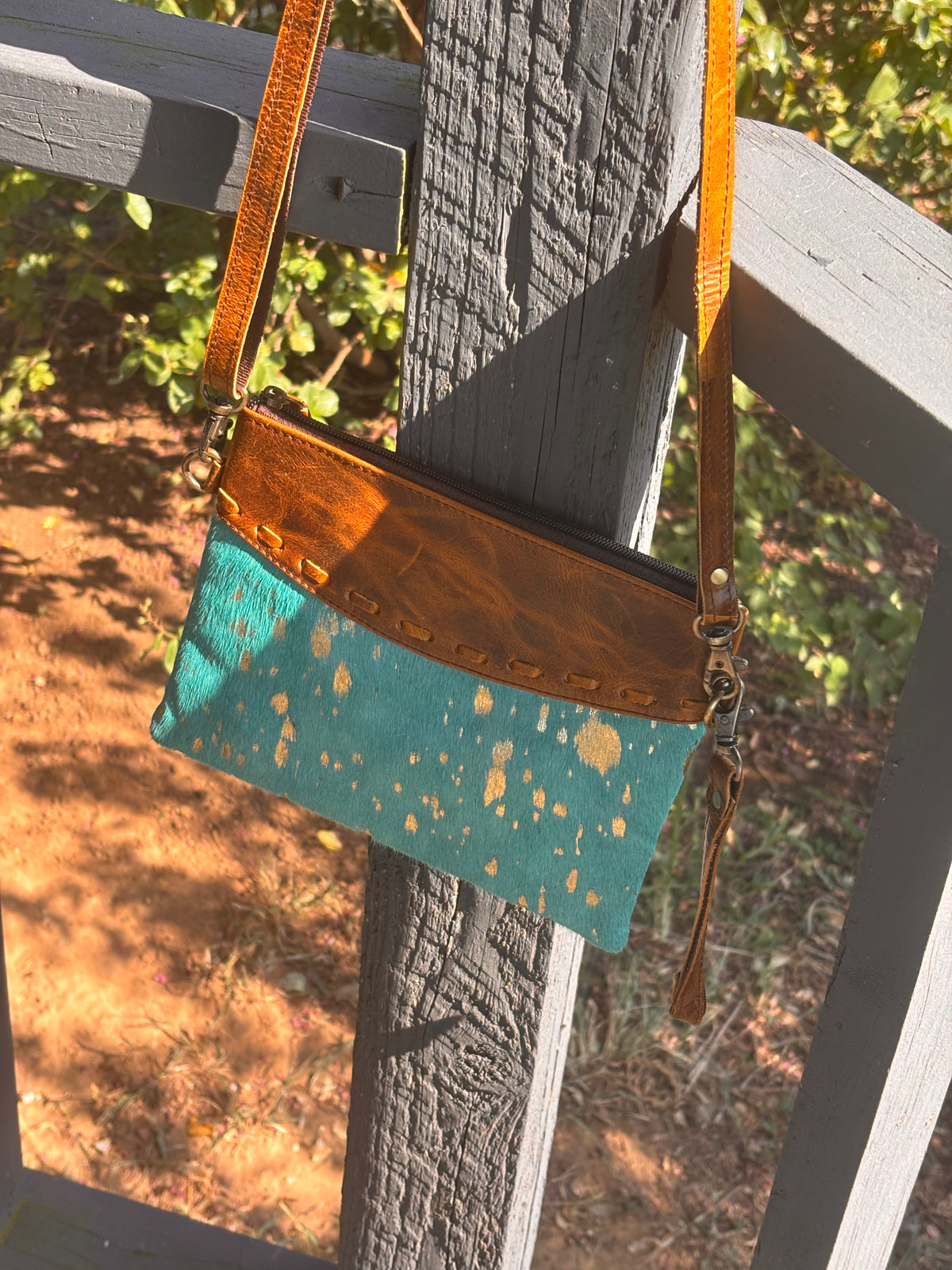 Small Acid Stain wristlet/crossbody