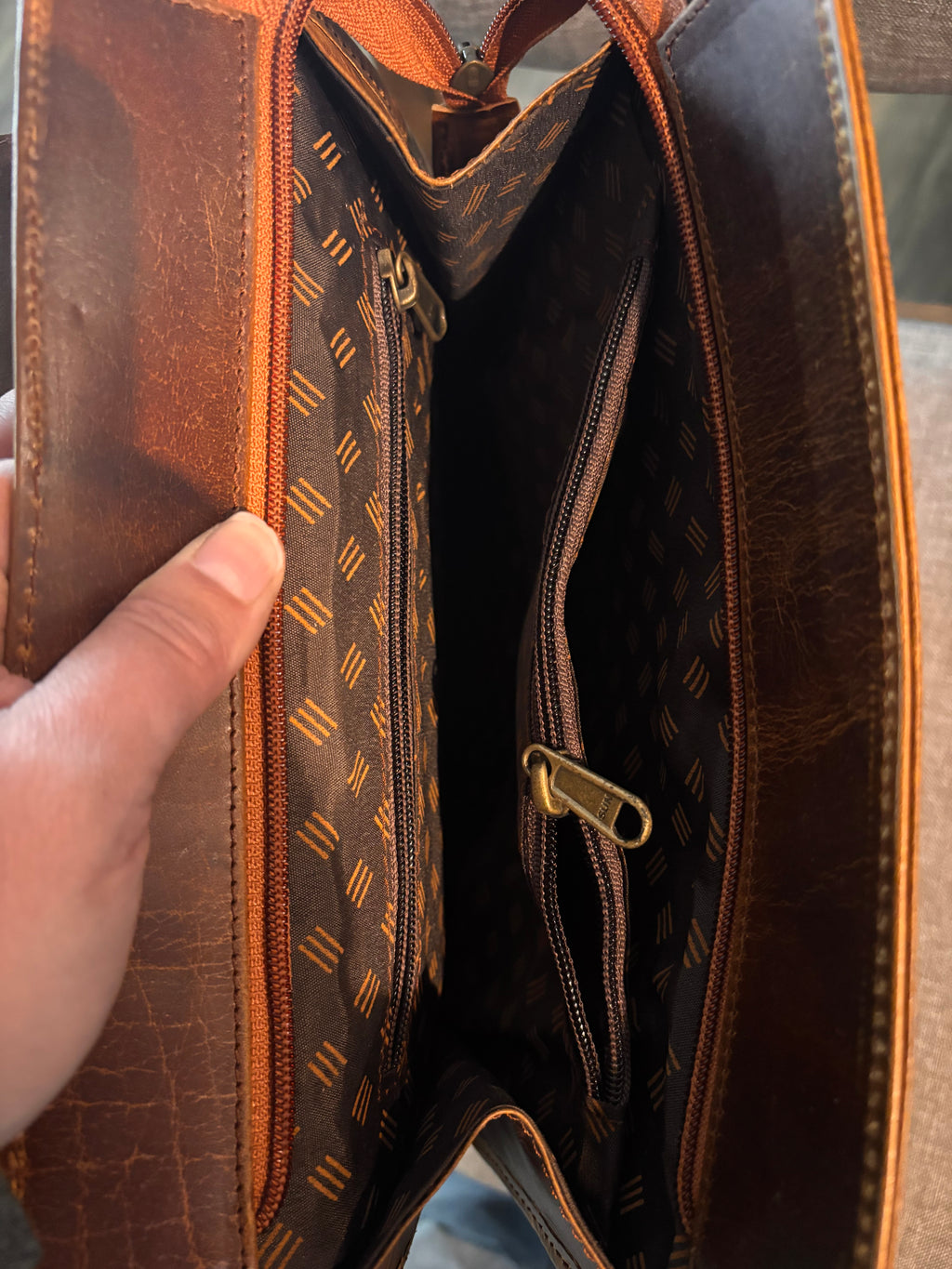 Leather convertible backpack