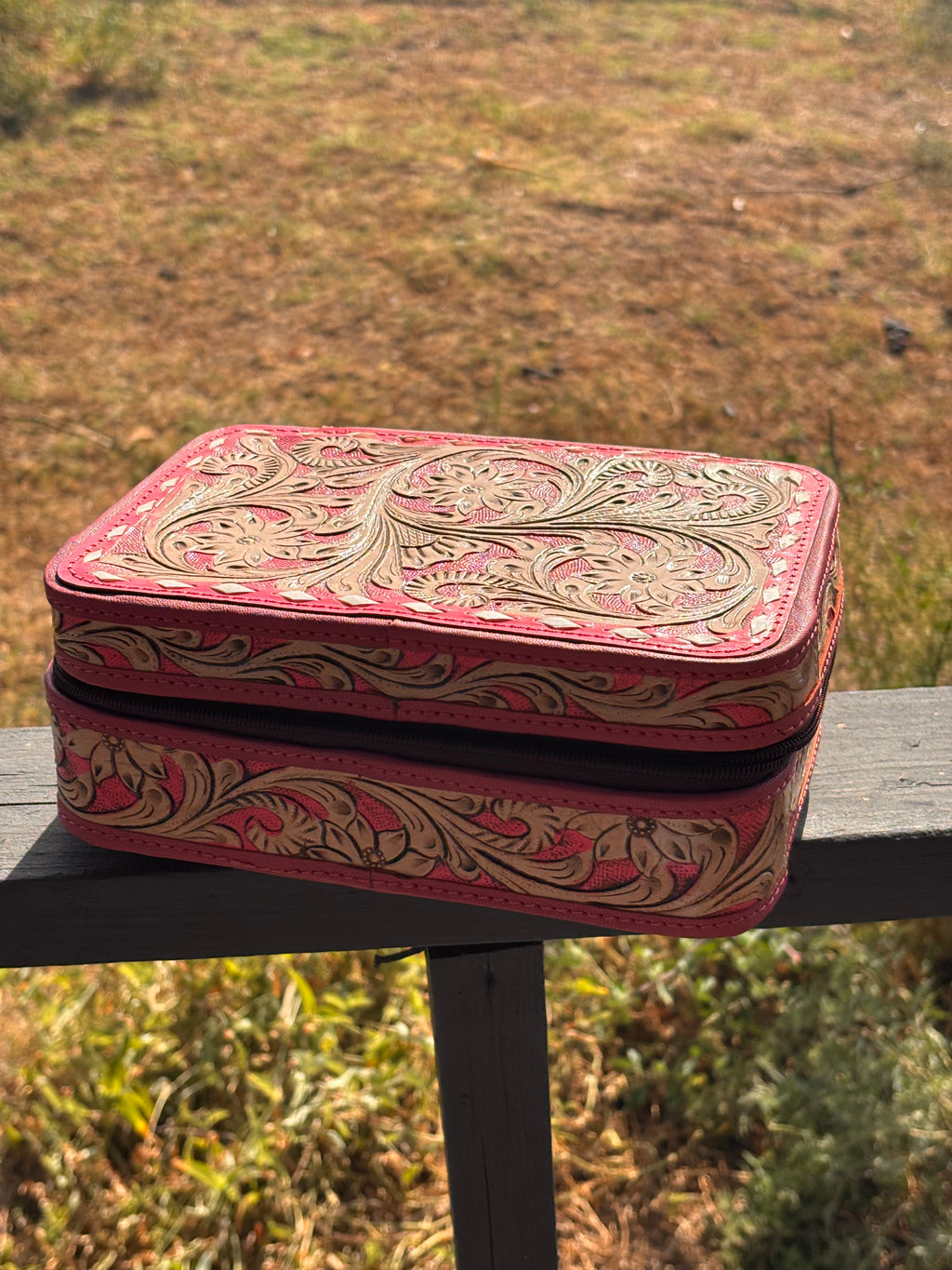 Tooled jewelry box